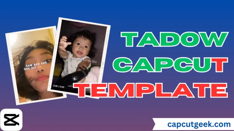 Tadow Capcut Template